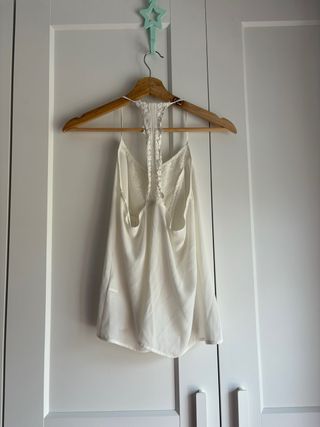 Blusa blanca Stradivarius - Talla M