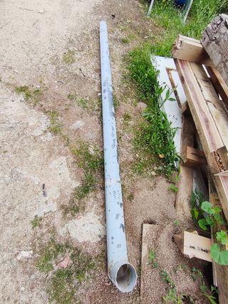 Tubo de hierro bajada de canalon
