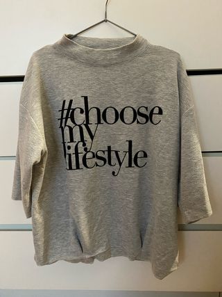 Sudadera gris #ChooseMyLifestyle