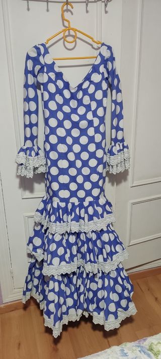 Traje gitana lunares multicolor talla 5