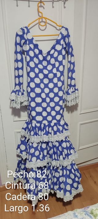Traje gitana lunares multicolor talla 5
