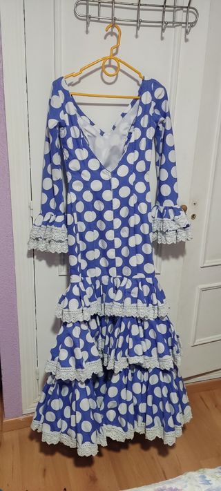 Traje gitana lunares multicolor talla 5