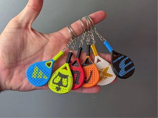  Llaveros Mini Pala Pádel  ¡Representa a tu Marca Favorita!