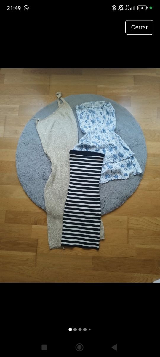 Vestido dorado largo brillante