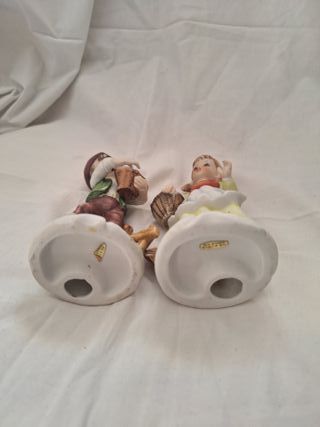 figuras de porcelana pareja de niños