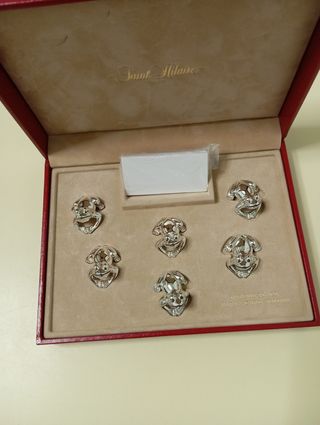 Señaladores de mesa con baño de plata tratada 
