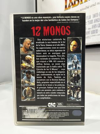 12 MONOS VHS VIDEOCLUB CAJA GRANDE