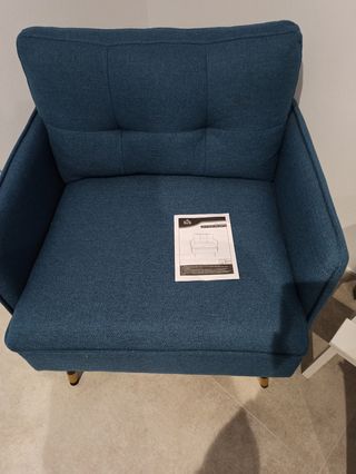 HOMCOM Sillón Relax Azul