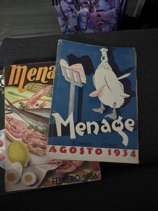 Revistas cocina Menage.