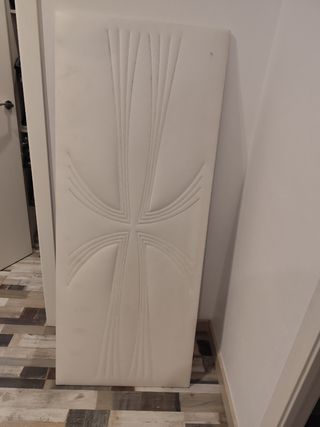 Colchón con base tapizada y cabecero 150cm todo