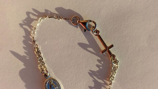Bracciale religioso bambino argento 925