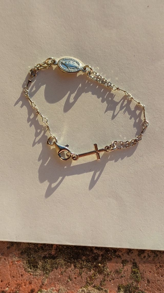 Bracciale religioso bambino argento 925