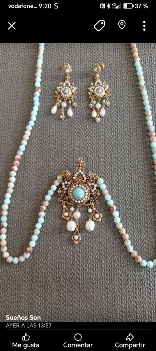 Rosario Isabelino y pendientes fallera, huertana