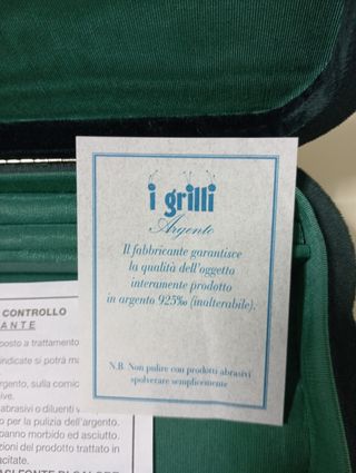 Caja joyero de plata inalterable y terciopelo