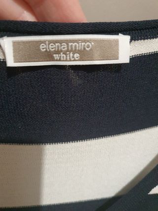 Maglia Elena Miró in viscosa,a righe blu e bianche