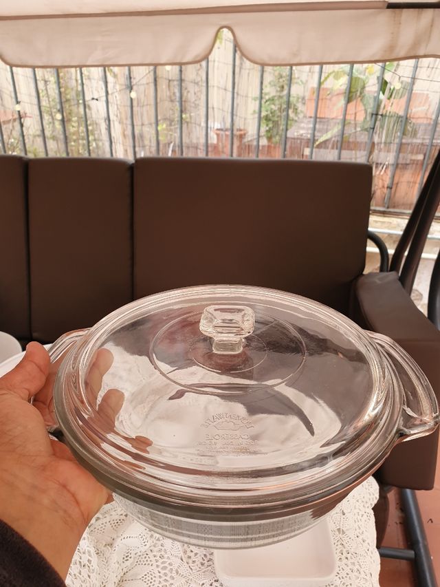 Jarrón cerámico azul y verde