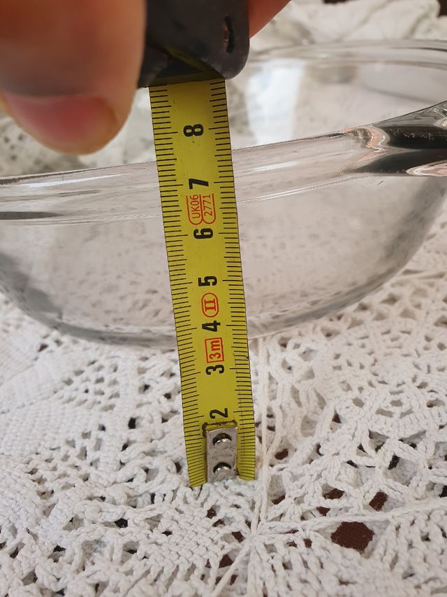 Jarrón cerámico azul y verde