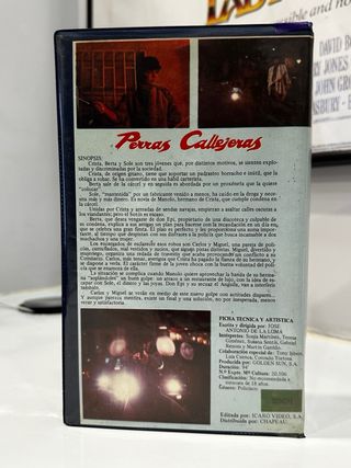 PERRAS CALLEJERAS VHS VIDEOCLUB CAJA GRANDE Y GORDA