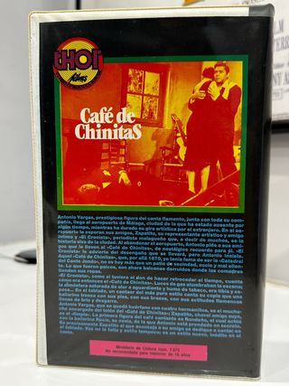 CAFE DE CHINITAS VHS VIDEOCLUB CAJA GRADE Y GORDA