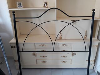 Cabecero forja 135cm - Negro