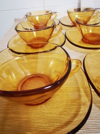 Juego café Duralex vintage