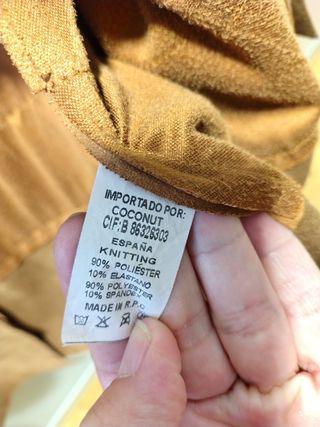 Chaqueta antelina marrón