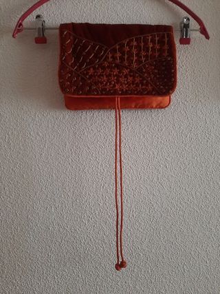 Neceser terciopelo anaranjado - Joyas