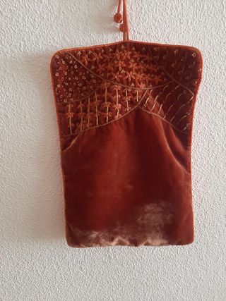 Neceser terciopelo anaranjado - Joyas