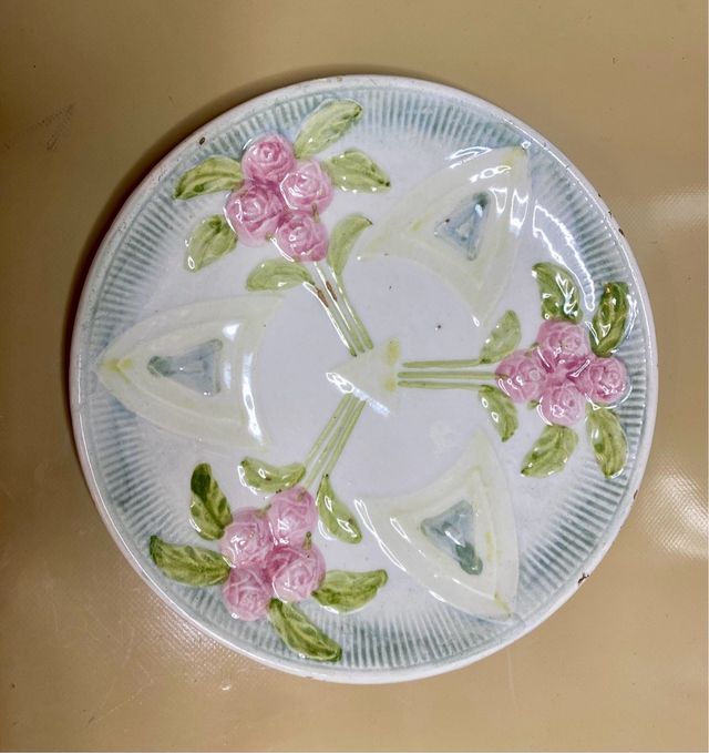 2 Platos Cerámica Mayolica siglo XIX