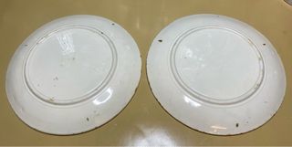 2 Platos Cerámica Mayolica siglo XIX
