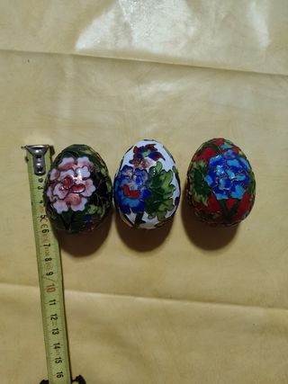Huevo de bronce o cobre esmaltadas 