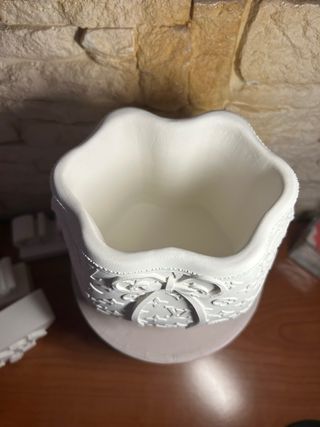 Vaso Ceramica Bianco 