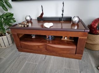 Mesa TV madera - marrón