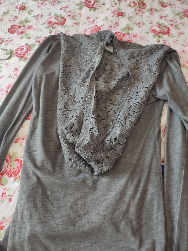 Maglia Freddy Grigia con Pizzo