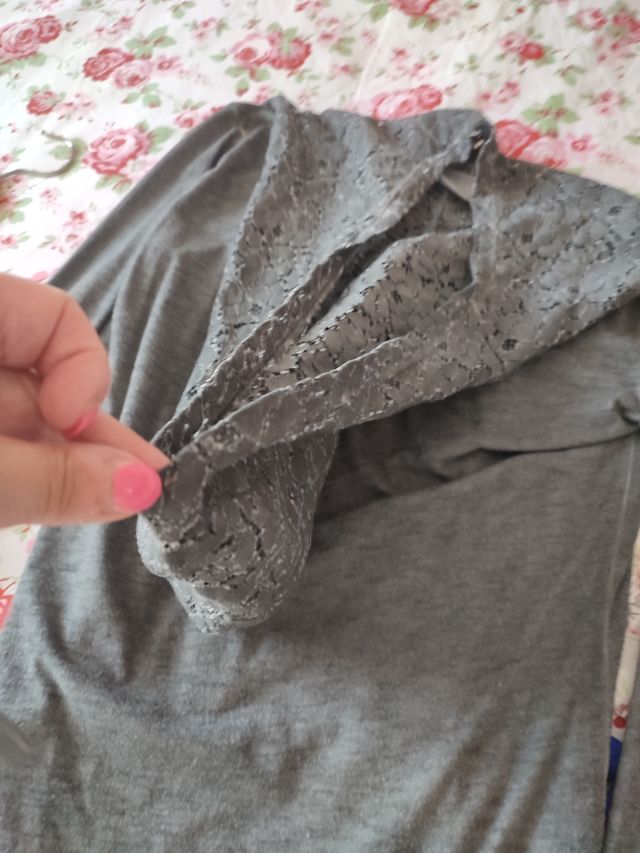 Maglia Freddy Grigia con Pizzo