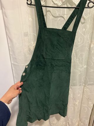 Vestido peto verde oscuro