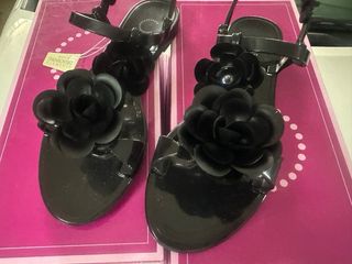 Sandali neri con Swarovski