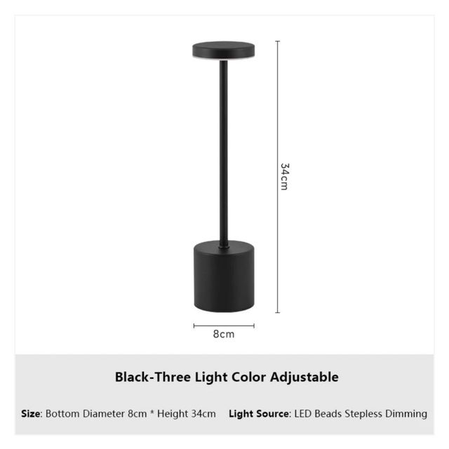 Lampada LED USB - Nero e Oro