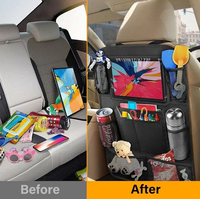 Organizador asiento coche 10 bolsillos tablet