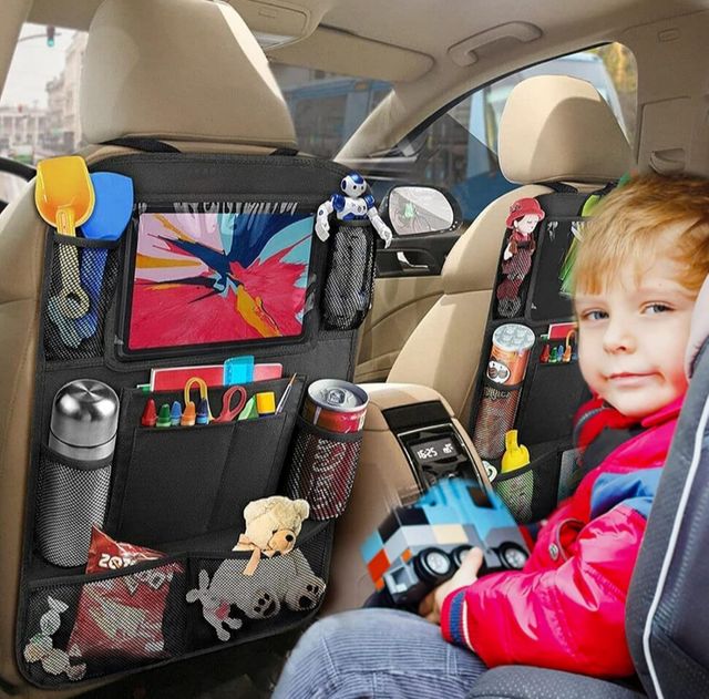 Organizador asiento coche 10 bolsillos tablet