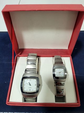 Relojes acero - Pareja