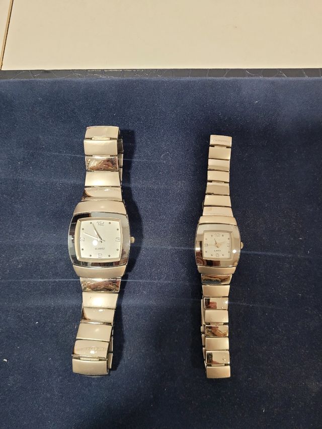 Relojes acero - Pareja