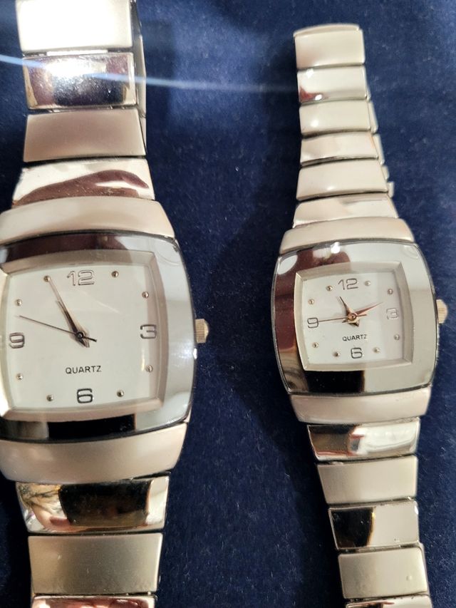 Relojes acero - Pareja