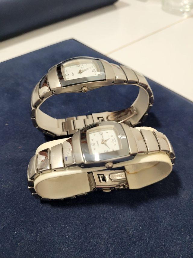Relojes acero - Pareja