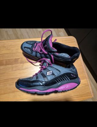 Zapatillas Skechers mujer negras y rosas