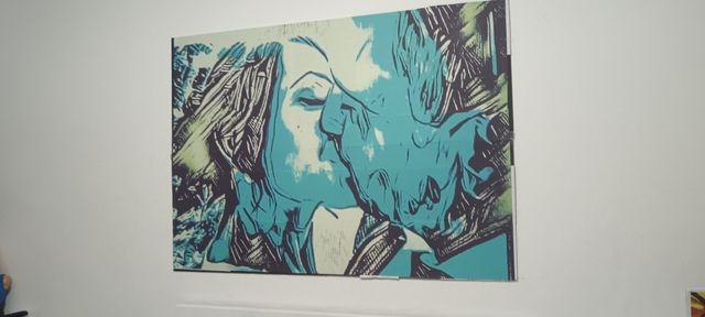 Cuadro decorativo - Pareja besándose