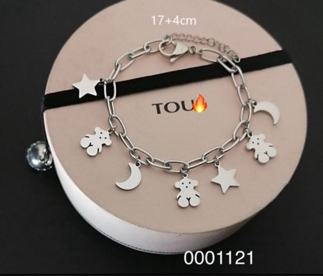 Pulsera plata - 17+4cm