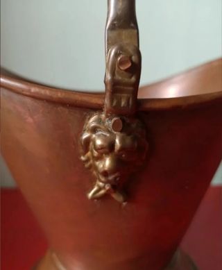 2 Recipientes cobre antiguos