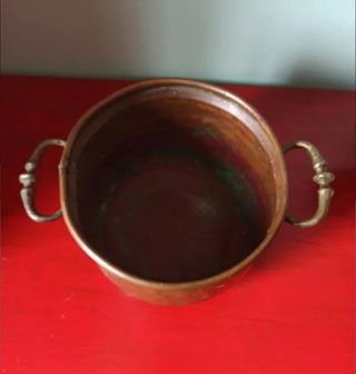 2 Recipientes cobre antiguos