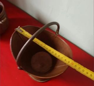 2 Recipientes cobre antiguos